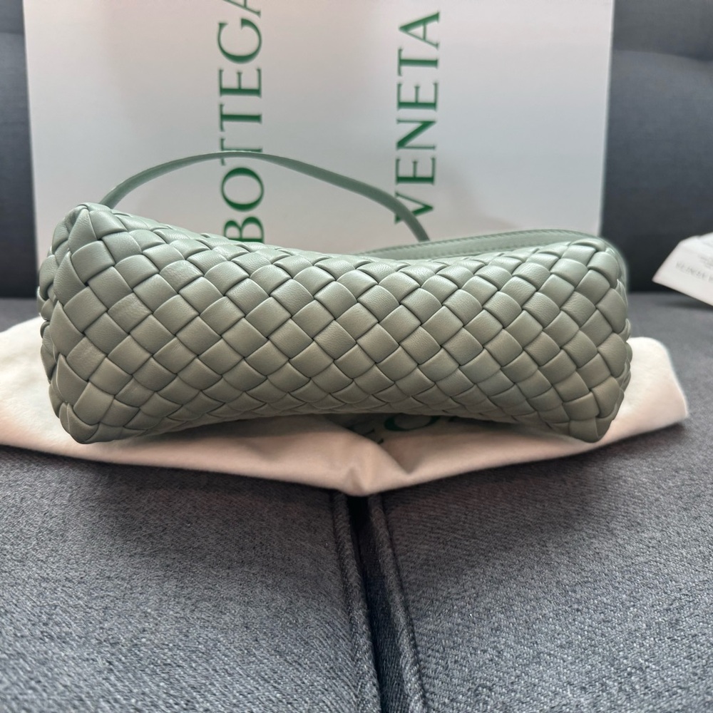 Bottega Veneta Sage Green Intrecciato mini handle bag - Picture 2 of 6